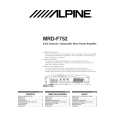 ALPINE MRD-F752 Owners Manual