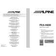 ALPINE PXAH600 Owners Manual