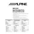 ALPINE MRV-F340 Owners Manual