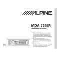 ALPINE MDA7755R Owners Manual