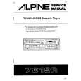 ALPINE 7619R Service Manual