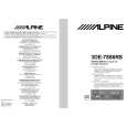 ALPINE 3DE-7886RS Owners Manual