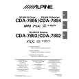 ALPINE CDA-7892 Owners Manual