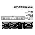 ALPINE 3312 Owners Manual
